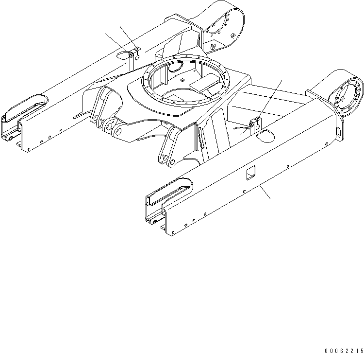 Рама гусеничной тележки 22L-30-22311 KOMATSU
