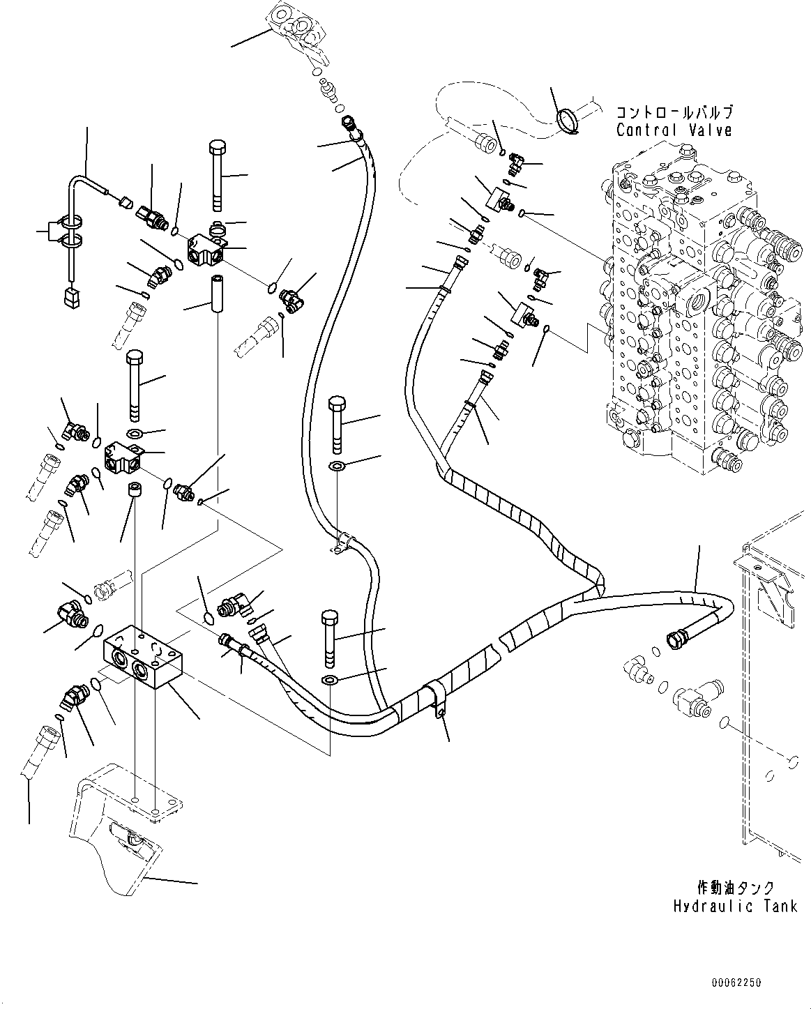 Block(Anti-drop Valve Piping,Arm Anti-drop Valve Piping) (207-62-73570) KOMATSU
