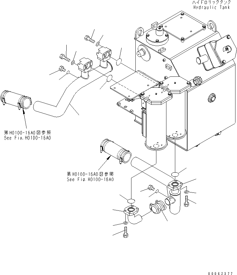 Трубка 561-61-81322 KOMATSU