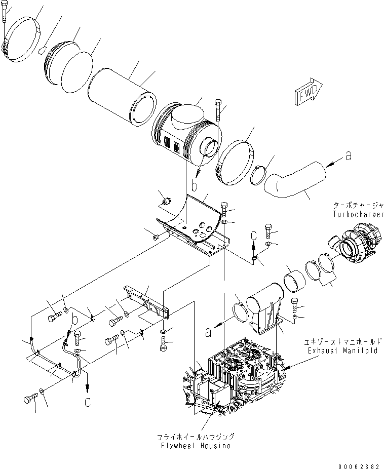 Воздушный фильтр в сборе 6240-81-7701 KOMATSU