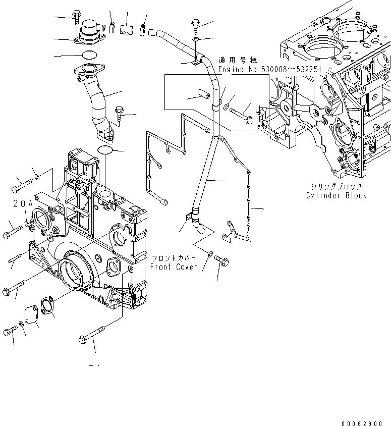 TUBE,BREATHER 6261-21-8770 KOMATSU