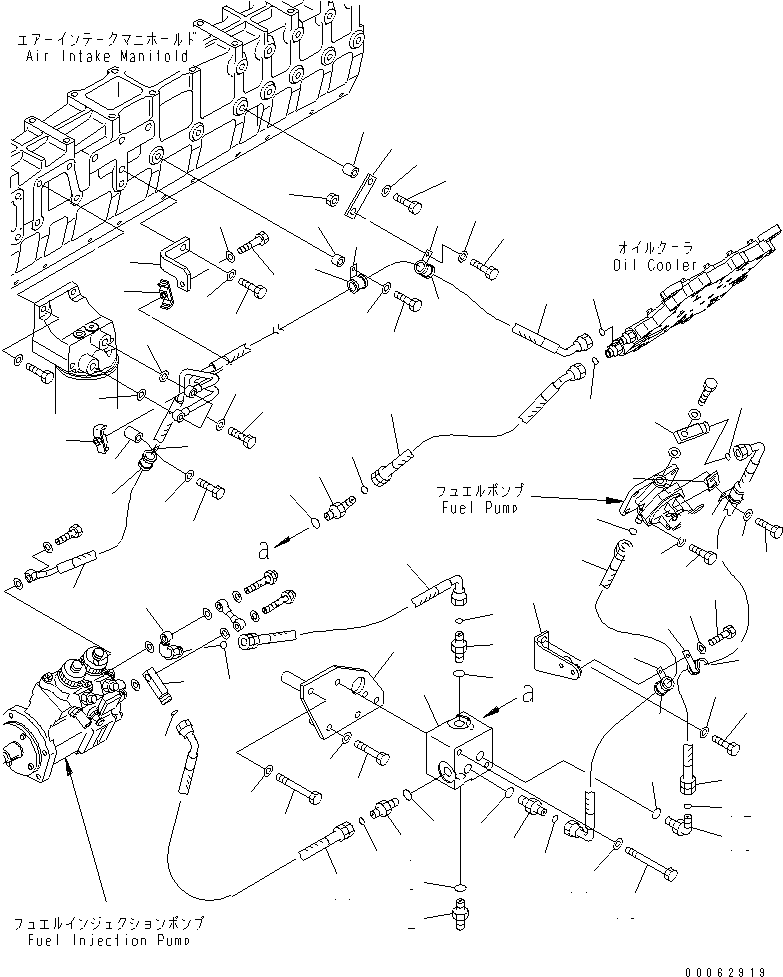 Шланг с торцевым уплотнением 02764-004A4 KOMATSU