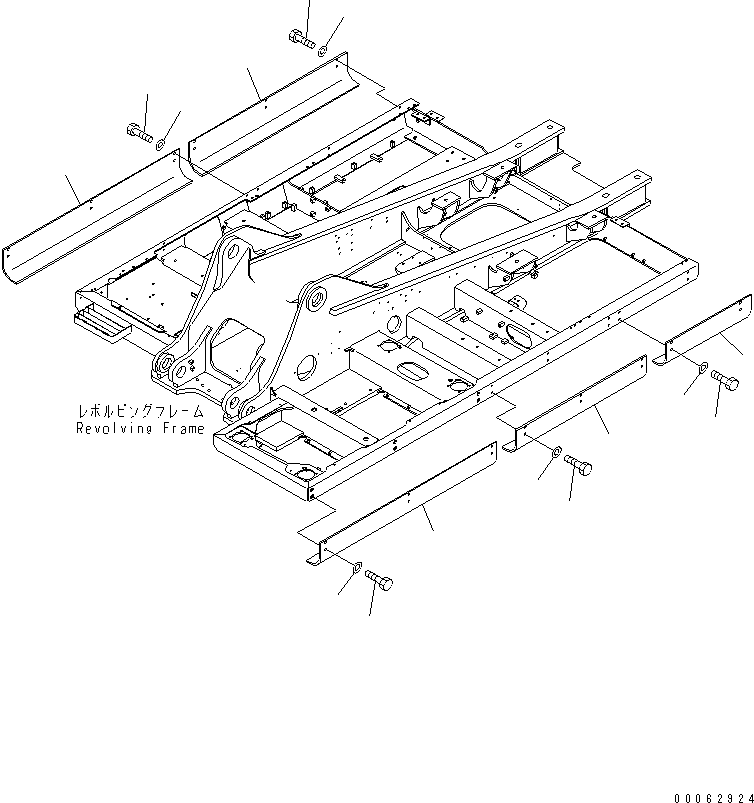 Ограждение 207-54-KB243 KOMATSU