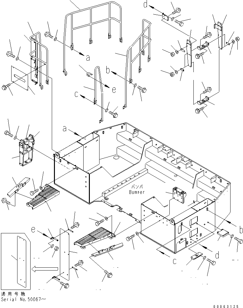 STEP,L.H. 42C-46-15630 KOMATSU