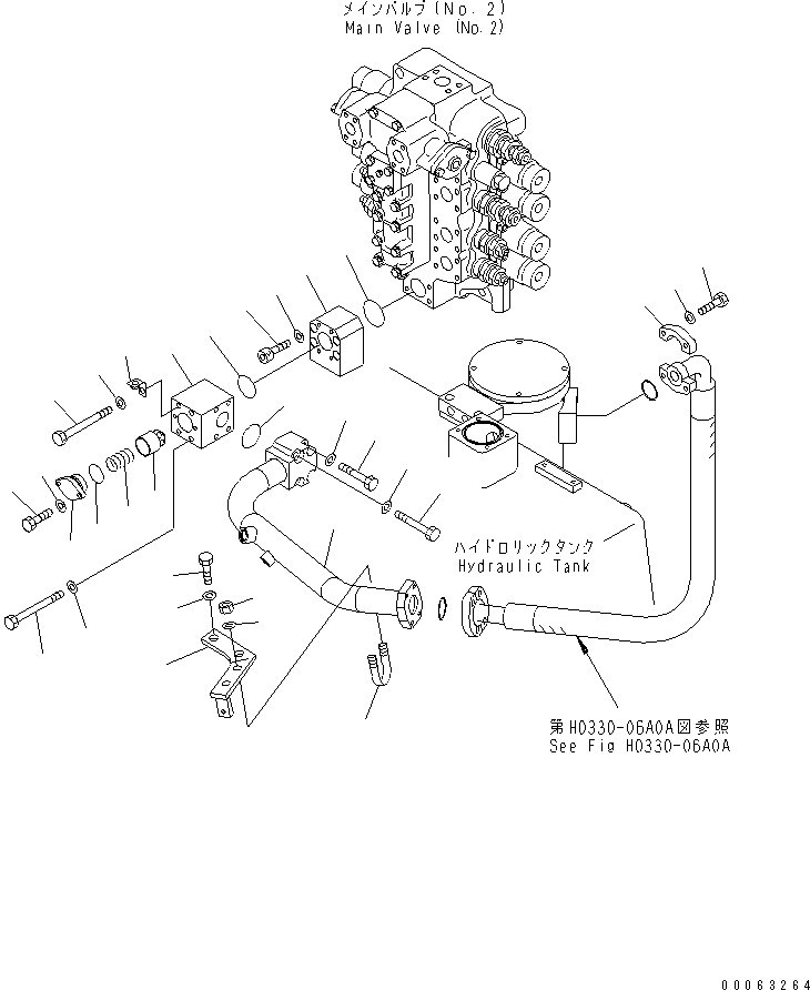 Болт с внутренним шестигранником 01252-71285 KOMATSU