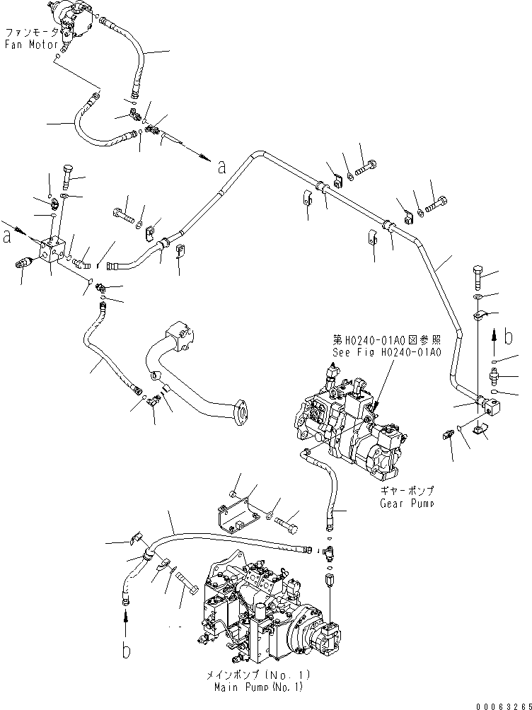 Шланг с торцевым уплотнением 02753-00412 KOMATSU