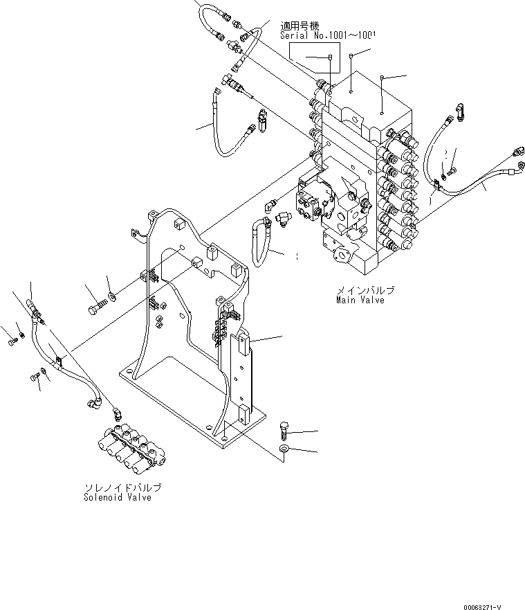 Шланг с торцевым уплотнением 02764-00205 KOMATSU
