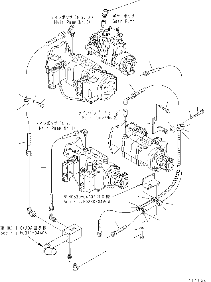 Шланг 21N-62-41510 KOMATSU