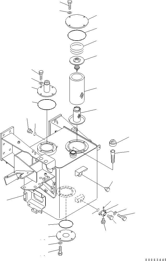 Tank Assembly, Hydraulic Oil 566-60-82100 KOMATSU