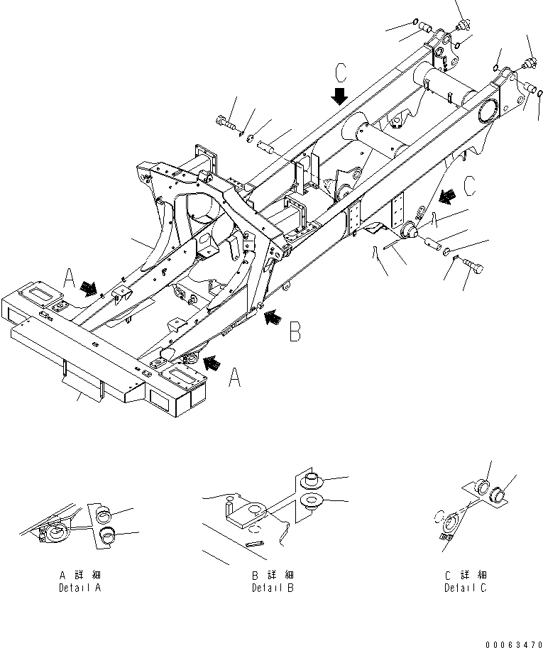 FRAME SEAT ASS'Y 566-46-8F802 KOMATSU