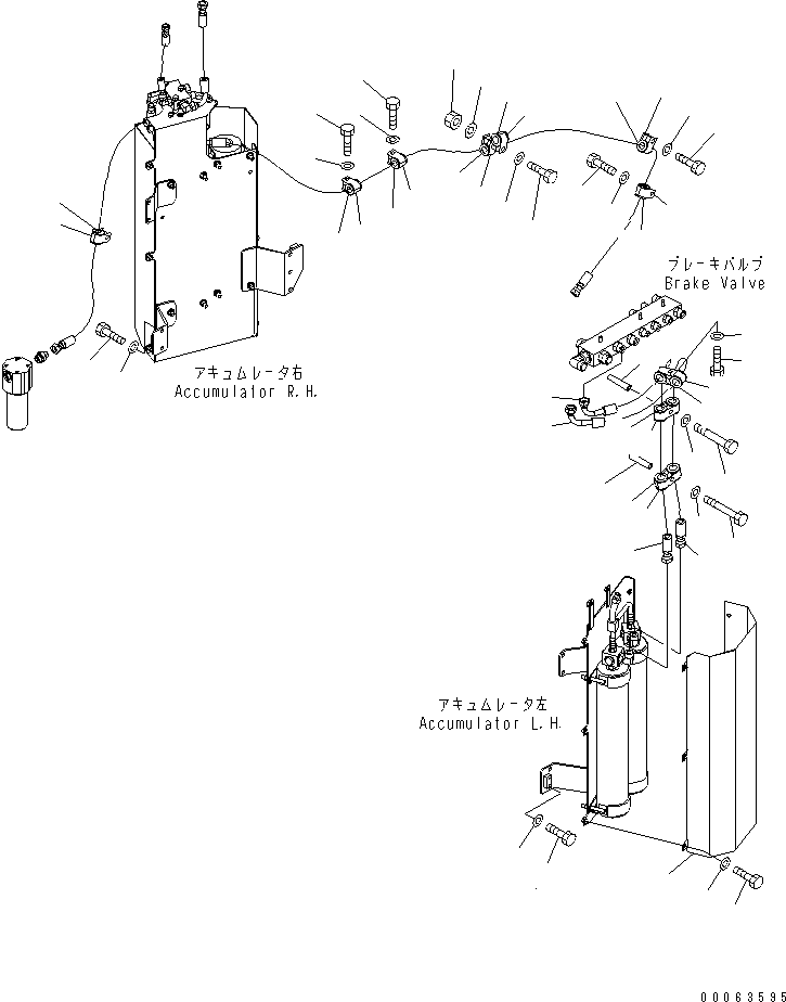 Шланг с торцевым уплотнением 02766-00615 KOMATSU