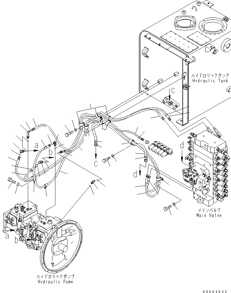 Шланг с торцевым уплотнением 02777-00233 KOMATSU