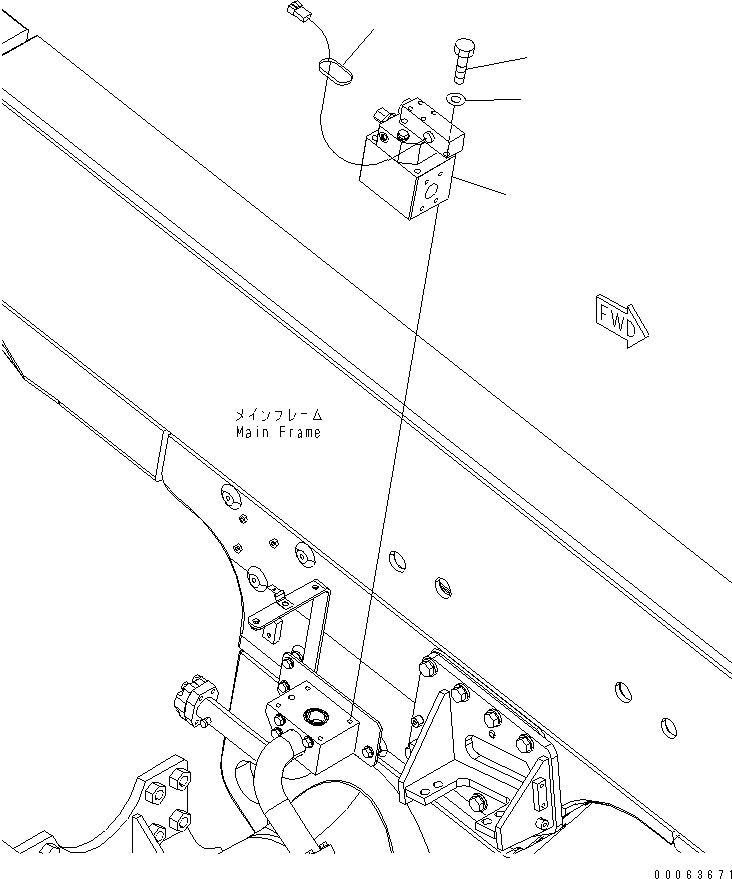 Клапан в сборе 561-60-62201 KOMATSU
