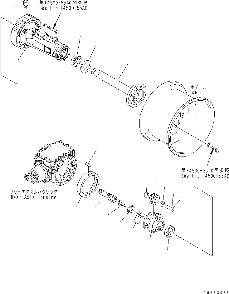 Axle Assembly, Limited Slip Differential 418-23-47010 KOMATSU