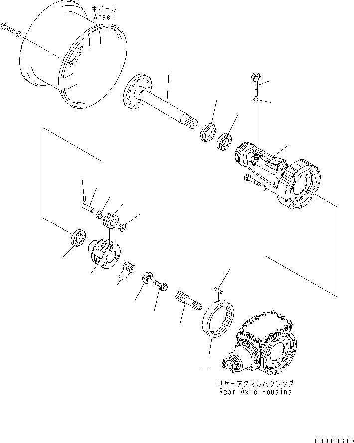 Final Drive Assembly, Limited Slip Differential 418-23-32080 KOMATSU