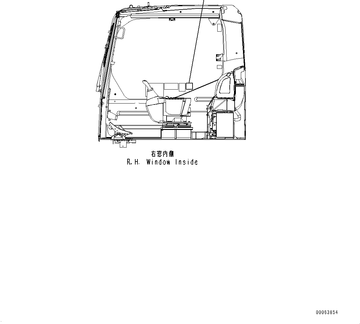 Plate, Warning, Swinging and Traveling in Reverse 09833-A0881 KOMATSU