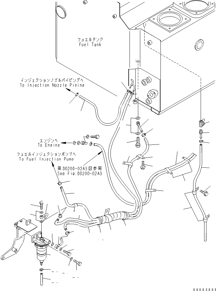 Шланг 07288-10814 KOMATSU