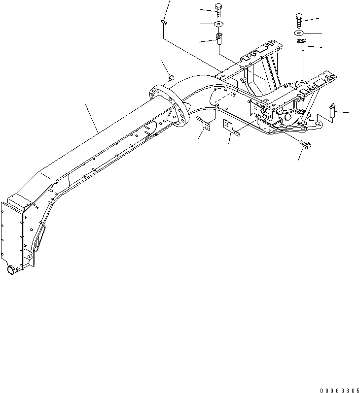 FRAME,FRONT 23A-46-31501 KOMATSU