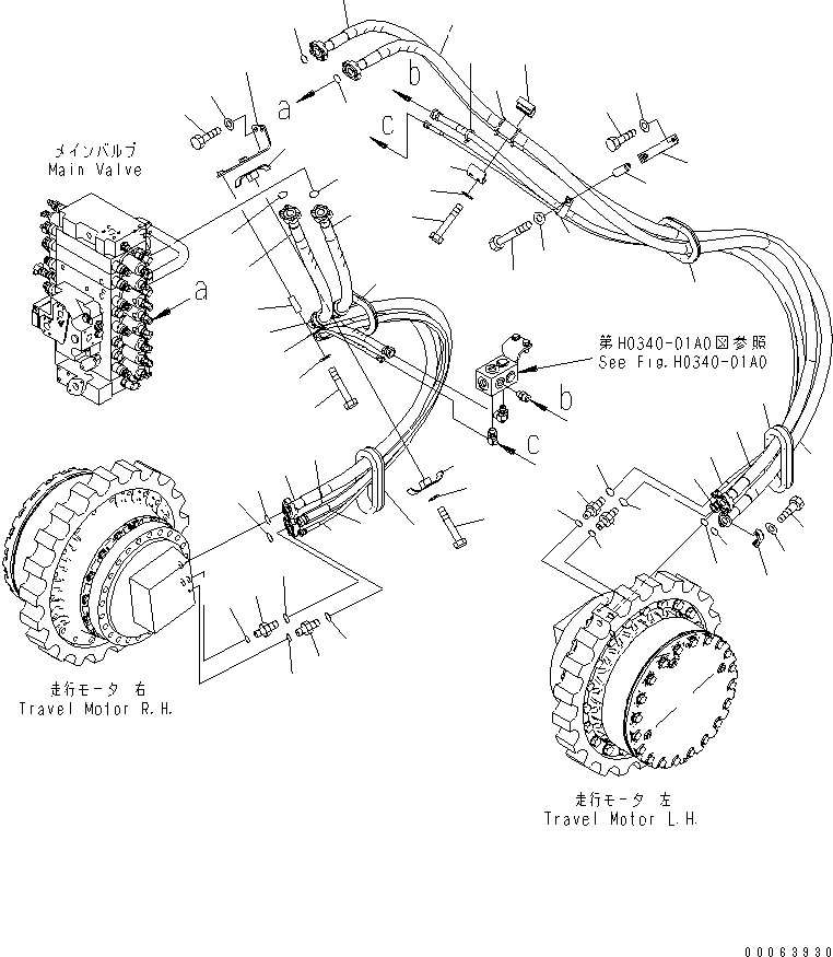 Шланг с торцевым уплотнением 02762-00524 KOMATSU