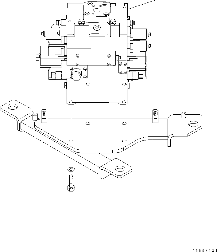 MAIN VALVE ASSEMBLY \0\723-45-12100 KOMATSU