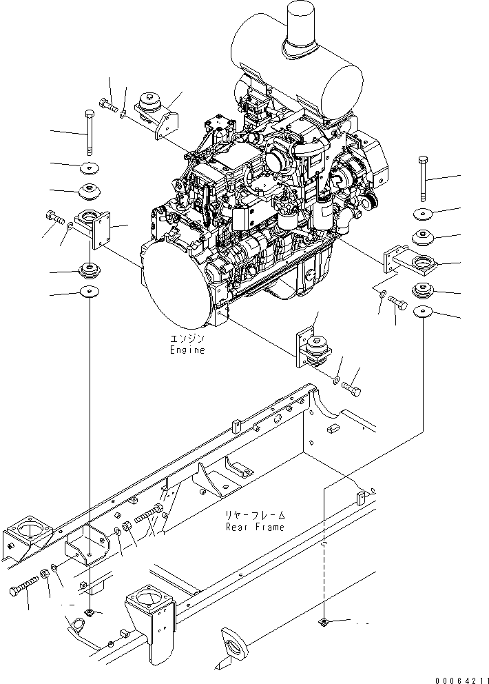 Болт 01011-61640 KOMATSU