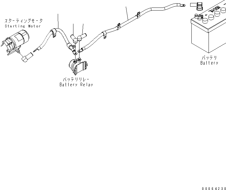 Кабель 418-06-42731 KOMATSU