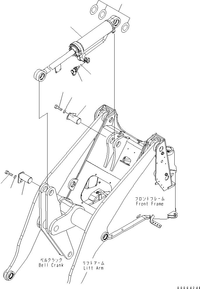 CYLINDER ASS'Y,SEE FIG. Y1630-11A1 (418-850-3410) KOMATSU