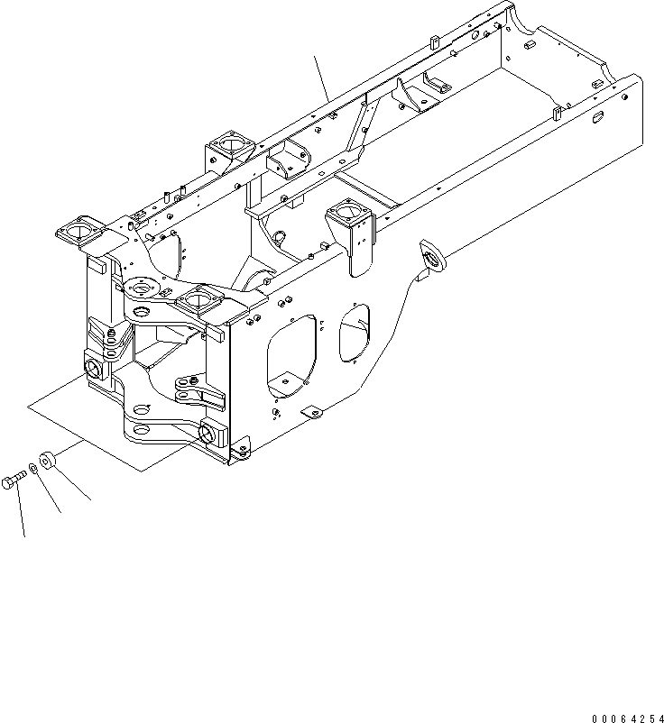 Бампер 216 293 H2 KOMATSU