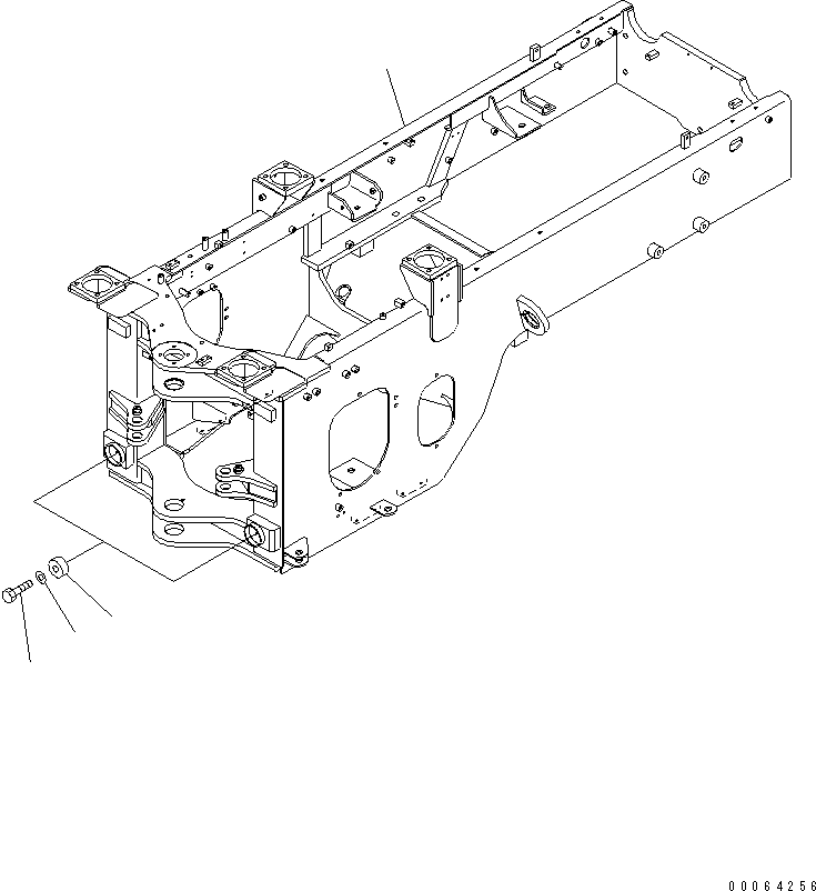 Задняя рама 418-971-4130 KOMATSU
