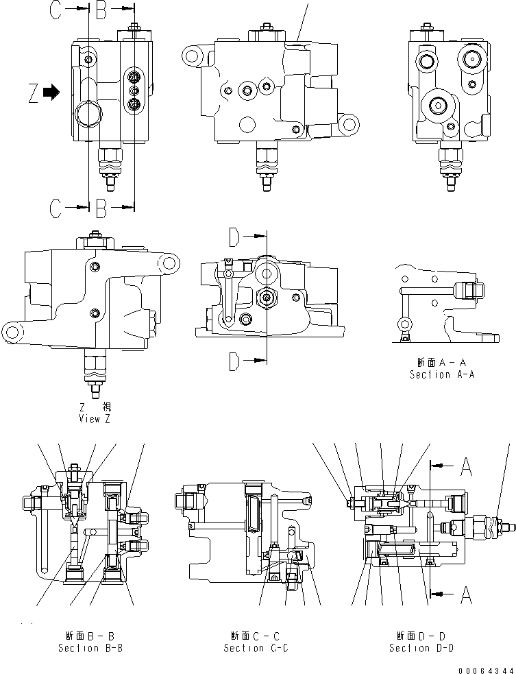 Клапан в сборе 418-43-47200 KOMATSU