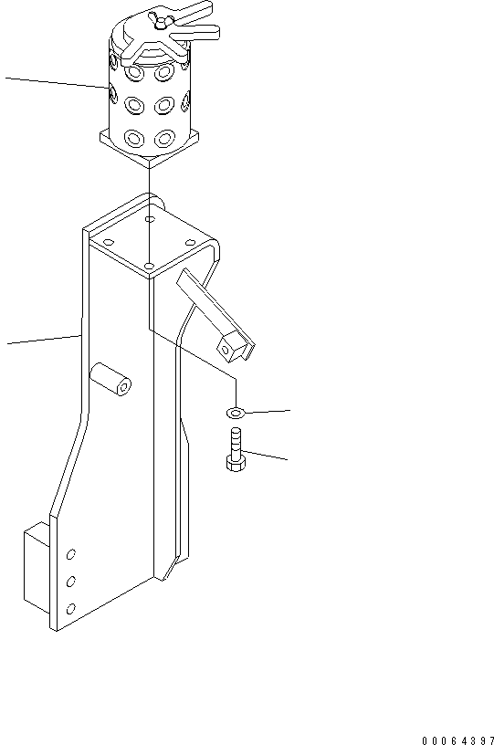 BRACKET,(SEE FIG. H1280-05H2) (207-62-74910) KOMATSU