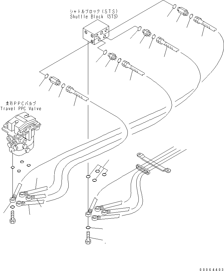 Шланг 20Y-62-A1720 KOMATSU