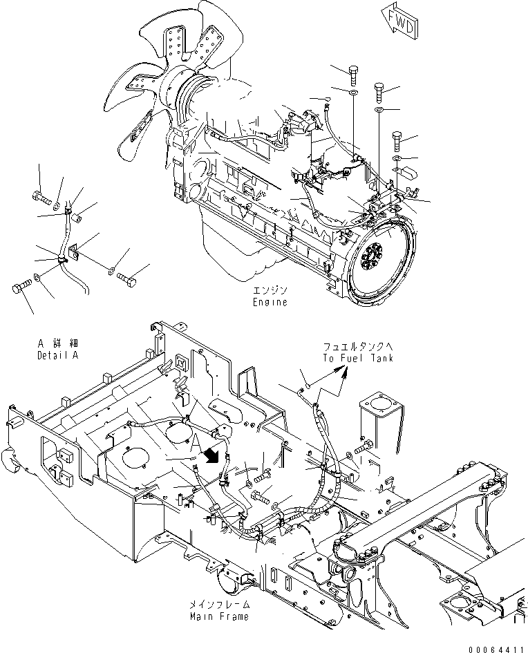 Шланг с торцевым уплотнением 02763-00537 KOMATSU