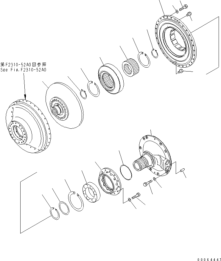 гидротрансформатор в сборе 17A-13-51000 KOMATSU