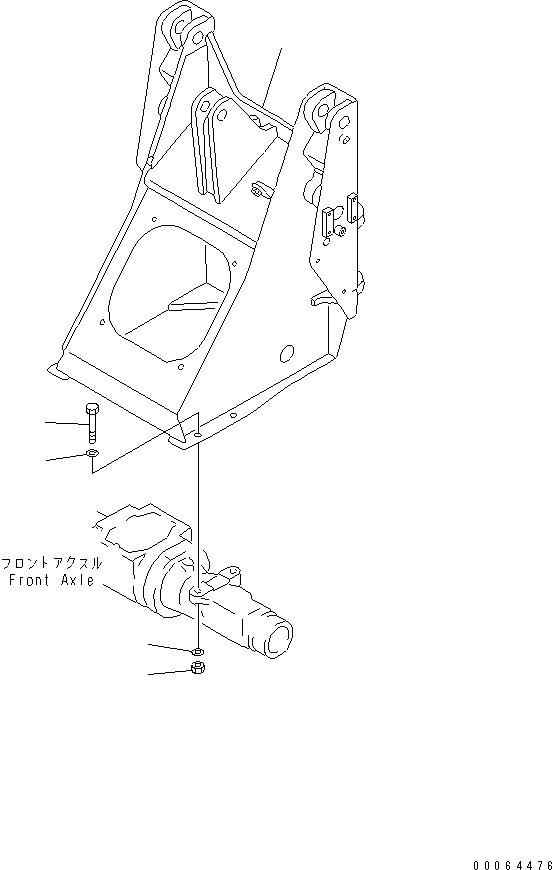 FRAME,(FOR 3-SPOOL VALVE) 362-877-4240 KOMATSU