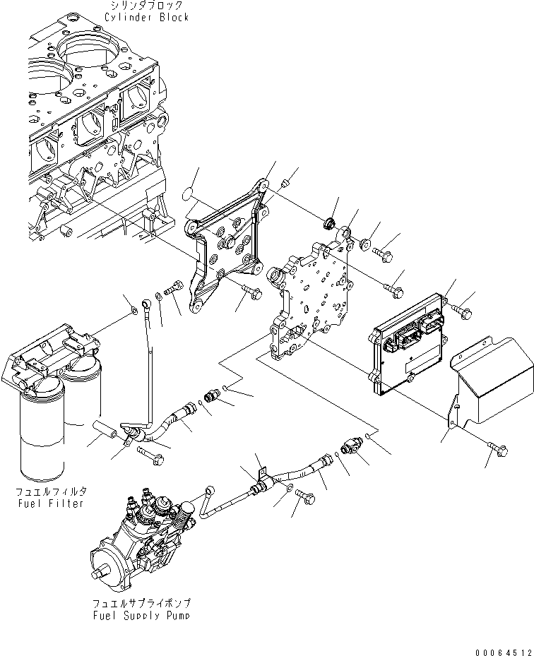 Hose, Return 6261-71-6650 KOMATSU