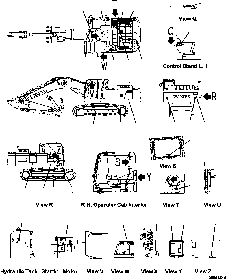 Маркировочная табличка 207-00-A8620 KOMATSU