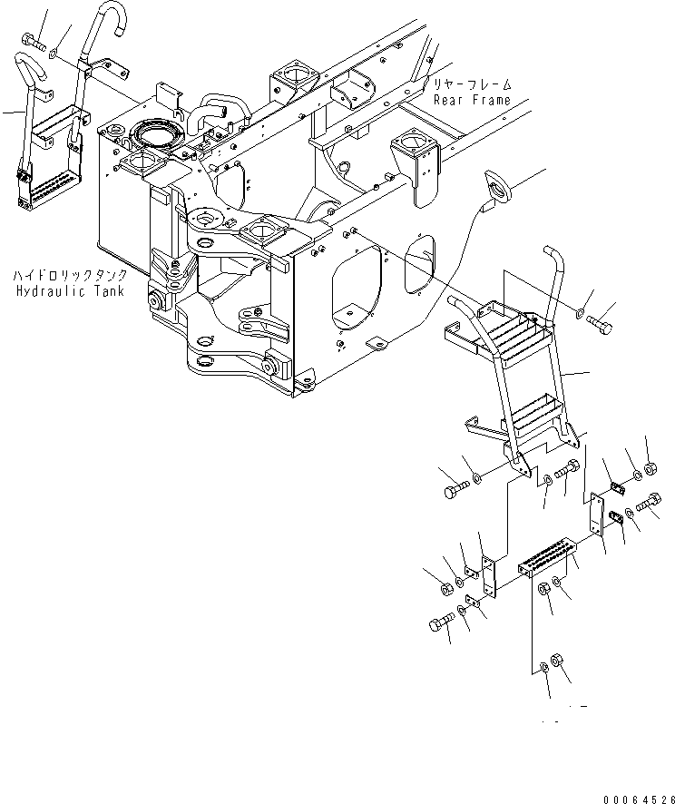 LADDER,L.H. 418-54-45581 KOMATSU