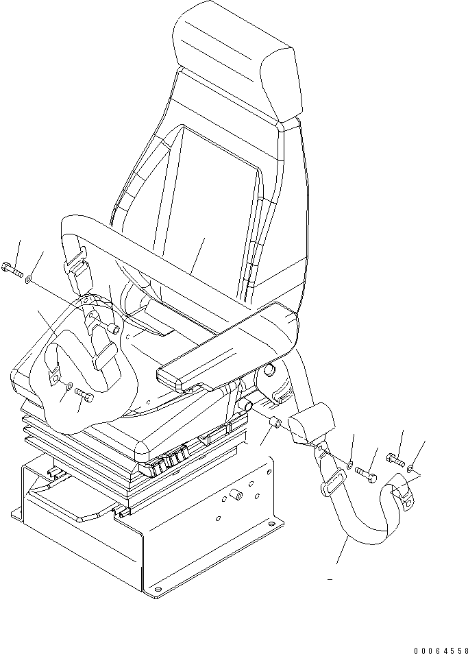 Болт 02030-20744 KOMATSU