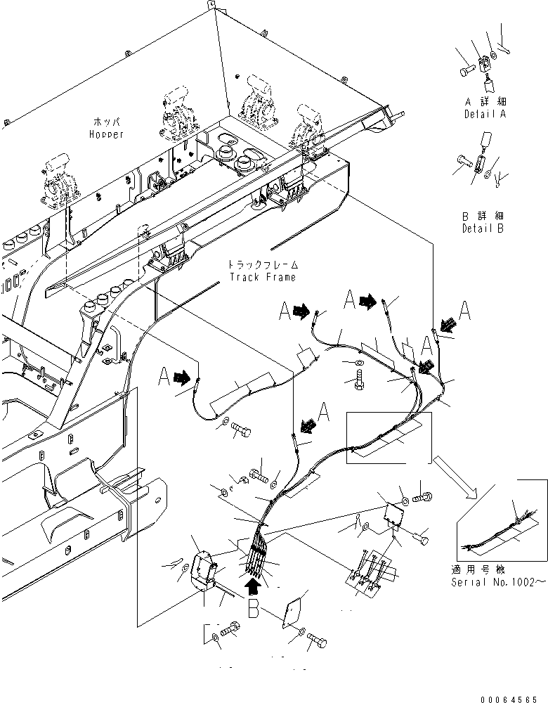 Кабель 8234-70-2291 KOMATSU