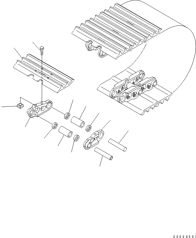 LINK ASSEMBLY (R.H. AND L.H.) 206-32-07040 KOMATSU