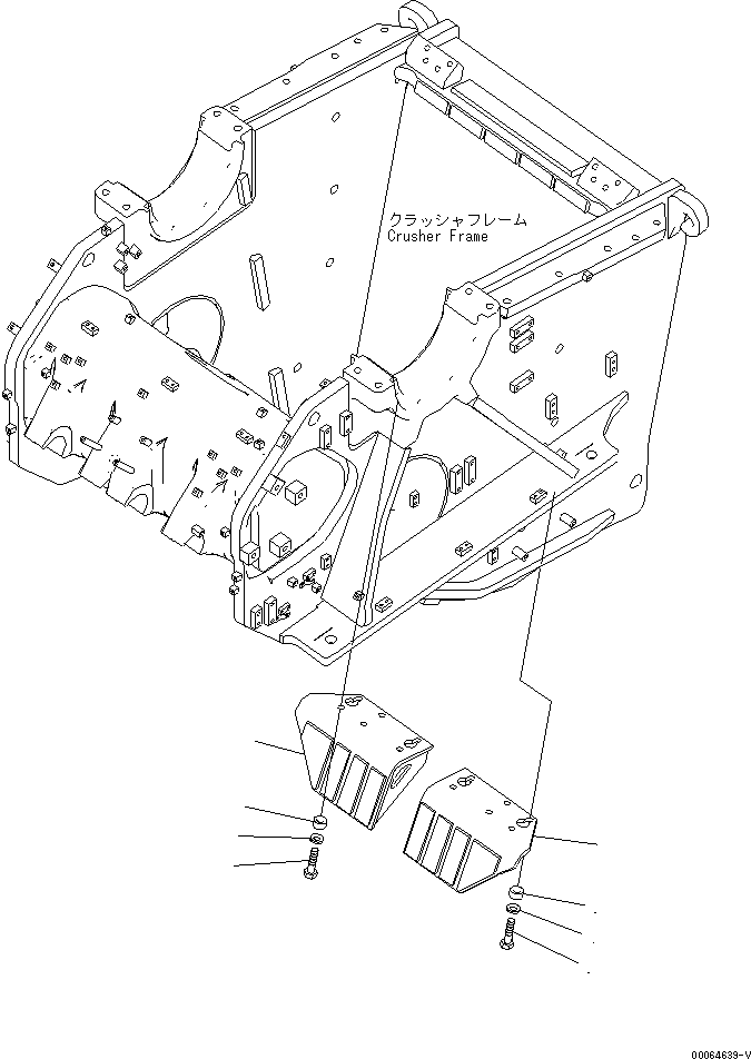 Кронштейн левый 8234-70-1711 KOMATSU