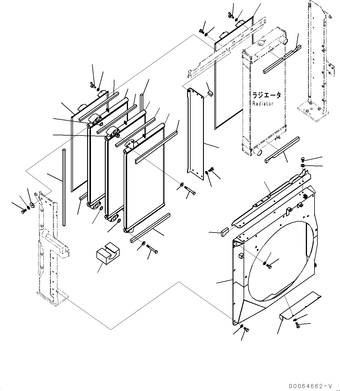 Oil Cooler Assembly 208-03-76110 KOMATSU