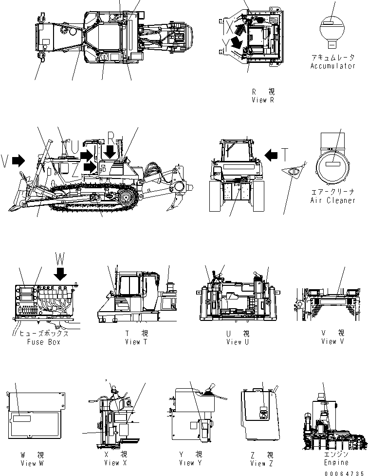 Маркировка 17A-98-42110 KOMATSU