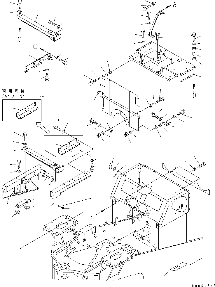 Крышка левая 427-54-21771 KOMATSU