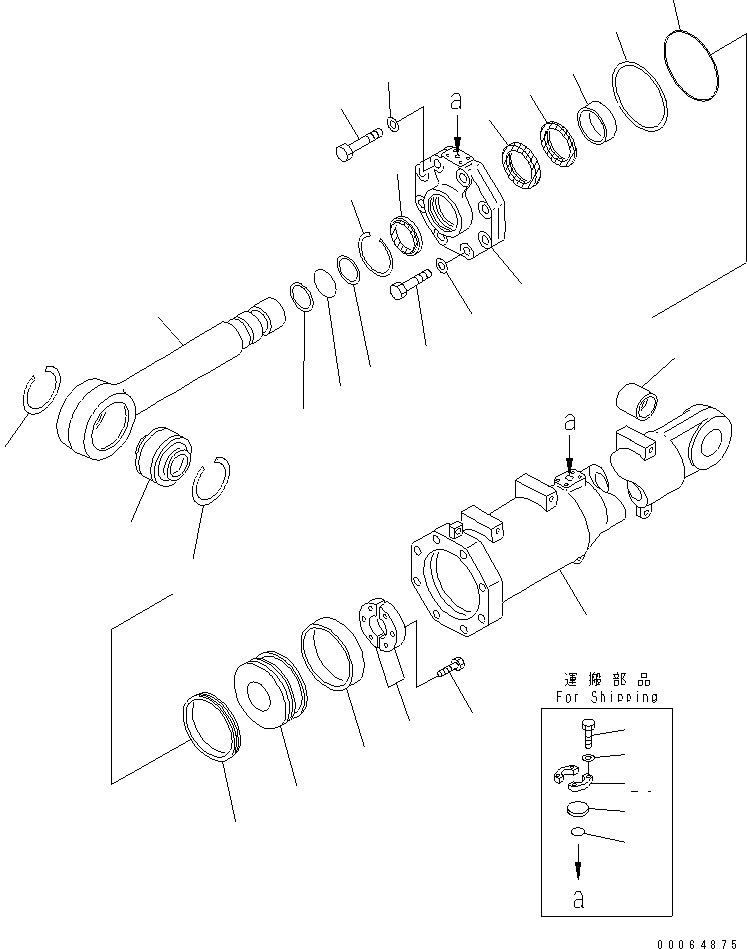 Уплотнительное кольцо (комплект) 07000-B2090 KOMATSU