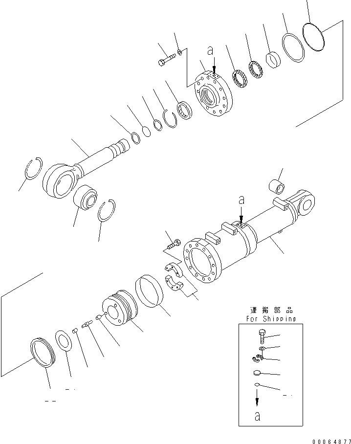 Поршень в сборе 707-91-02540 KOMATSU