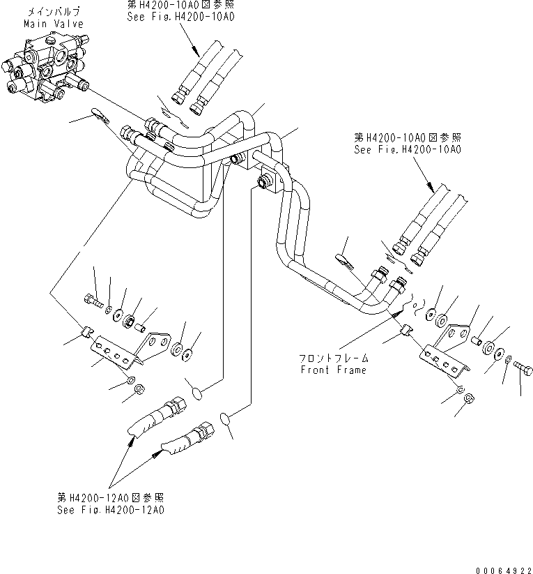 Трубка 418-62-43110 KOMATSU