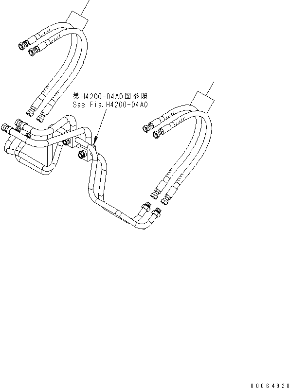 Шланг с торцевым уплотнением 02756-00610 KOMATSU