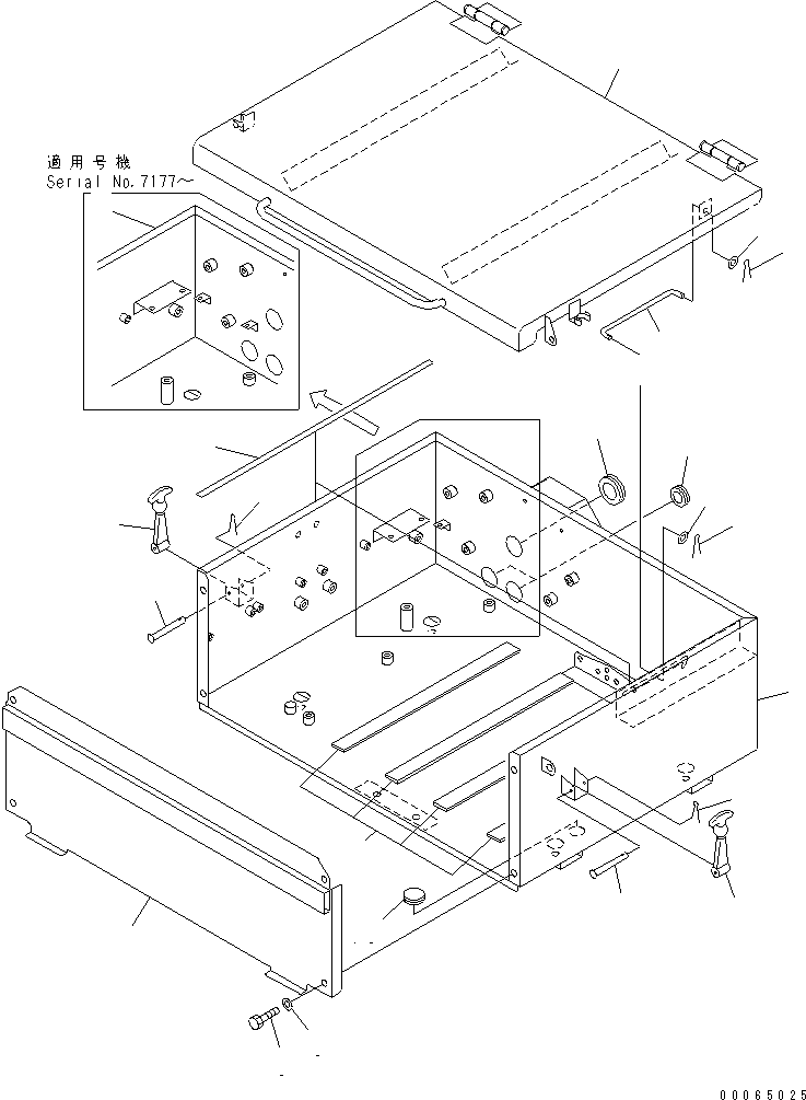 Battery Case 566-54-8A964 KOMATSU